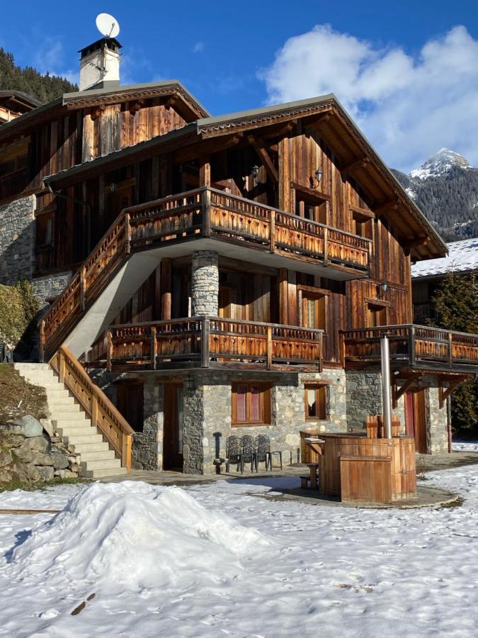 Chalet Des Trappeurs Coeur Vanoise 15 Persons Ла-Плань Экстерьер фото